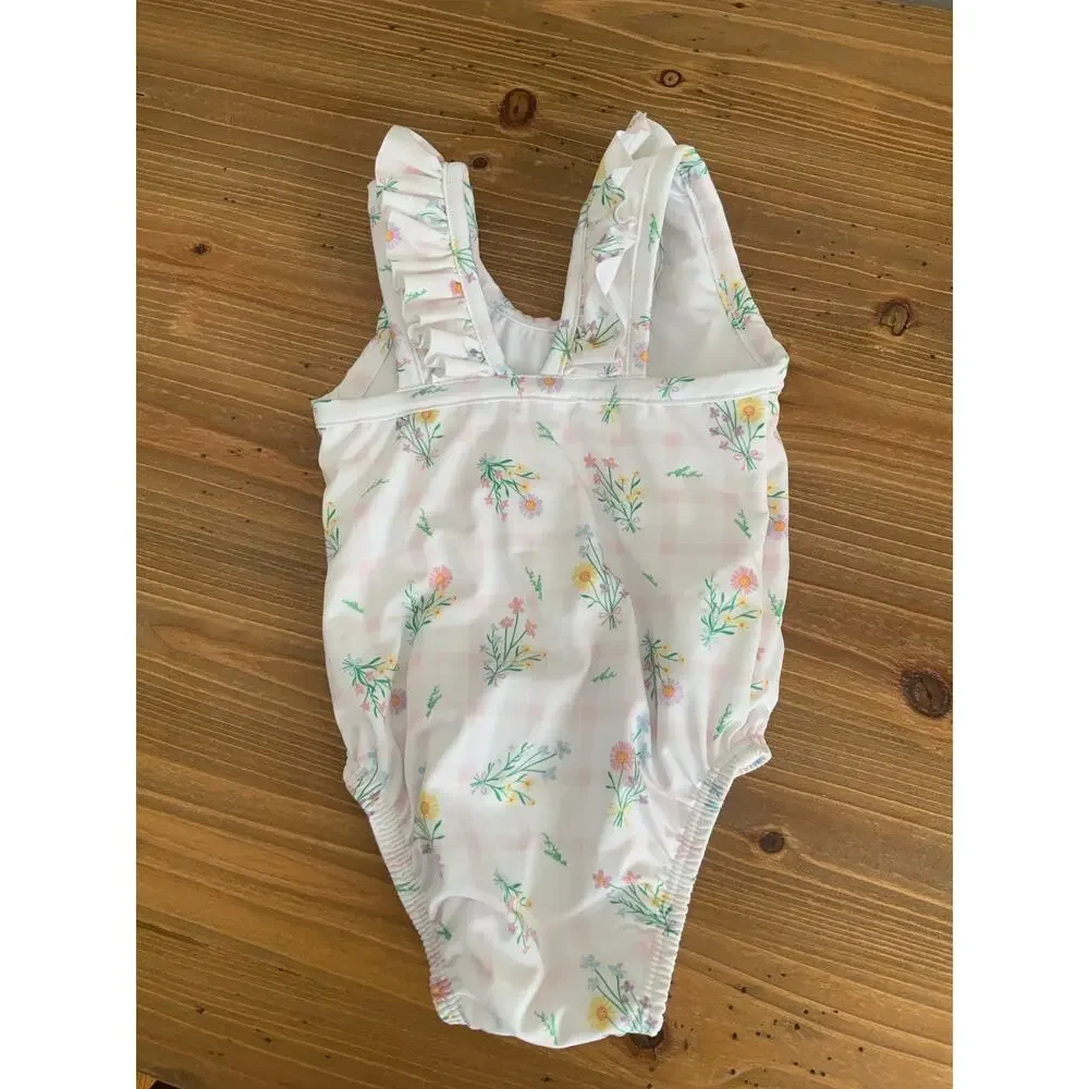 Lullaby Set Floral One‎ piece bathing suit size 9mo